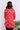 Red Single Ikkat 40 Cotton Women Kurti Long Sleeves (WKILS082344) - Cotton Cottage (4)